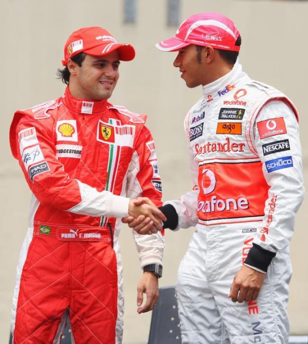 One point separated Felipe Massa and Lewis Hamilton in the 2008 champio<em></em>nship 